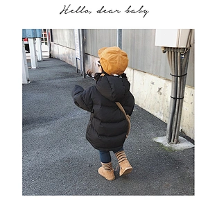 Hoodie Pullover Down Jacket Manufactures Winter Wear Children Clothes Girls