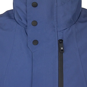 2020 windproof outdoor sportswear waterproof blue long outdoor jacket polyester windbreaker custom logo From Ruiniu Factory
