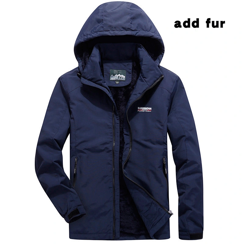 RuiNiu Water Resistant Spring and Autumn Slimfit Men Jacket Windbreaker Casual Stylish Outfit Outerwear Jaket Waterproof