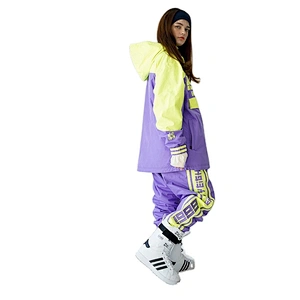 OEM/ODM Waterproof Color Hood Crane Snow Wear Race Suit Ski Jaket