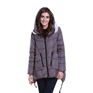 Oem Odm Chaquetas En Plumas Winter Hooded Custom Women Jacket Goose Down From Ruiniu Factory