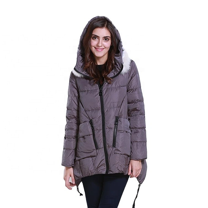 Oem Odm Chaquetas En Plumas Winter Hooded Custom Women Jacket Goose Down From Ruiniu Factory