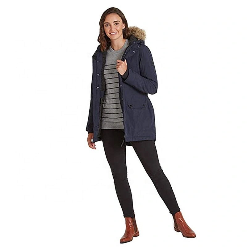 Oem Odm Ladies Winter Wears Hooded Puffer Heavy Down Jacket