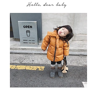 Waterproof Raincoat Girls Heated Warm Down Jacket Children Clothes Wholesale
