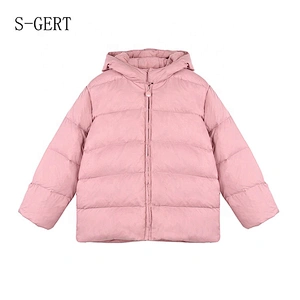 High Quality Pink White Duck Down Child Coat Clothes Children Cute Girl Jacket For Girls