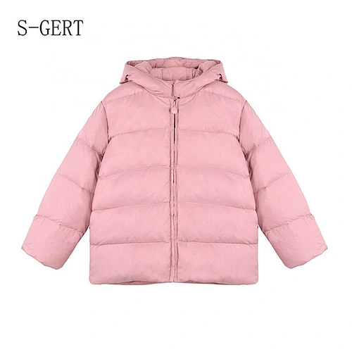 High Quality Pink White Duck Down Child Coat Clothes Children Cute Girl Jacket For Girls