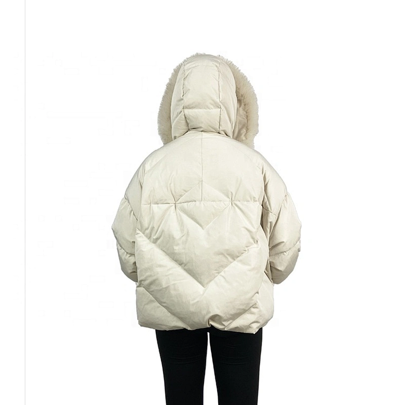 Oem Odm 2020 White Invierno Casaca Down Puffy Winter Puffer Jacket From Ruiniu Factory