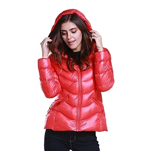 Casacas De Pluma Ligera Mujer Fashion Oem Woman Down Fill Winter Puffer Jacket From Ruiniu Factory