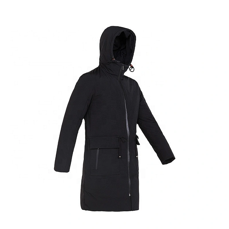 OEM ODM Professional Design Medium Long Trench Custom Black Men Windbreaker