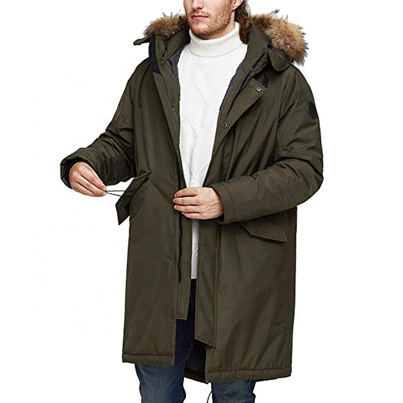 Oem Odm Long Blocked Down Jackets Oversized Hooded Puffer Coat Parka Men Puffer Jacket For Down Coats