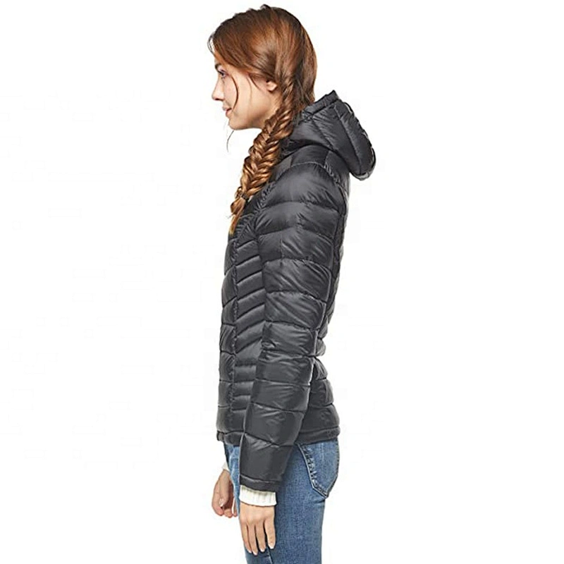 Oem Odm Ladies' Winter Wear Custom Light Weight Padded Jacket Cropped Puffer Coat Dama Casaca Plumas