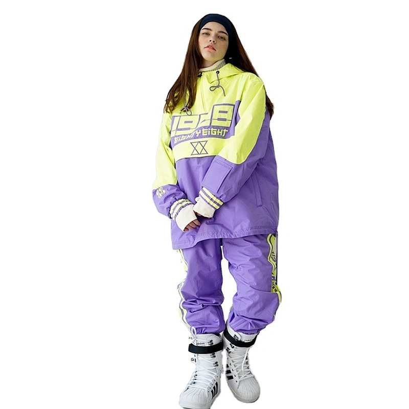 OEM/ODM Waterproof Color Hood Crane Snow Wear Race Suit Ski Jaket