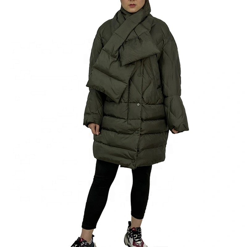 Oem Odm 2020 Puffer Coat Casaca Parkas Dama Medium Length Down Jacket From Ruiniu Factory