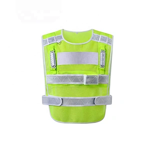 Oem Odm Ruiniu Sports Reflective Vest Security High Visibility Working Sport Safety Reflective Vest With Light
