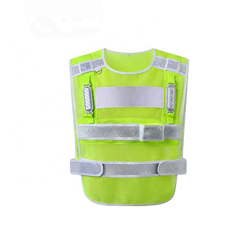 Oem Odm Ruiniu Sports Reflective Vest Security High Visibility Working Sport Safety Reflective Vest With Light