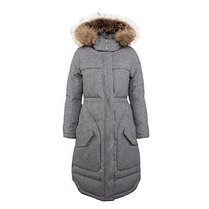 High Quality Winter Warm Wool Hoodie Casual Long Quilted Coat Women Winter Thick Jacket