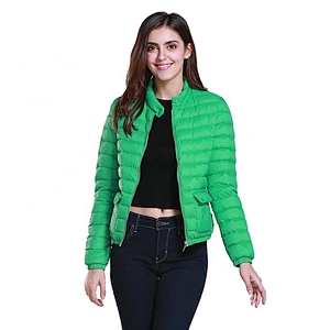 Duck Down Thin Slim Short Coat Warm China Women Winter Down Jacket