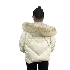 Oem Odm 2020 White Invierno Casaca Down Puffy Winter Puffer Jacket From Ruiniu Factory
