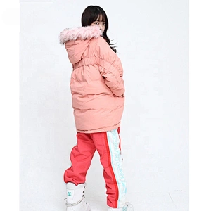 OEM ODM Pink New Design Youth Custom Waterproof Snowsuit Women Snow Suit