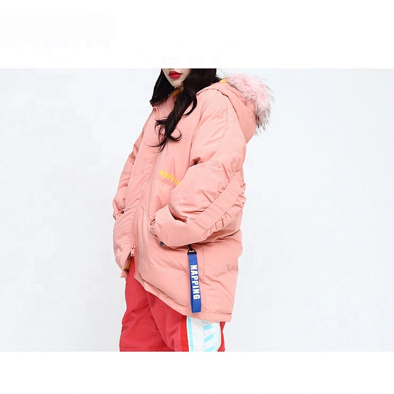 OEM ODM Pink New Design Youth Custom Waterproof Snowsuit Women Snow Suit