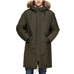 Oem Odm Long Blocked Down Jackets Oversized Hooded Puffer Coat Parka Men Puffer Jacket For Down Coats