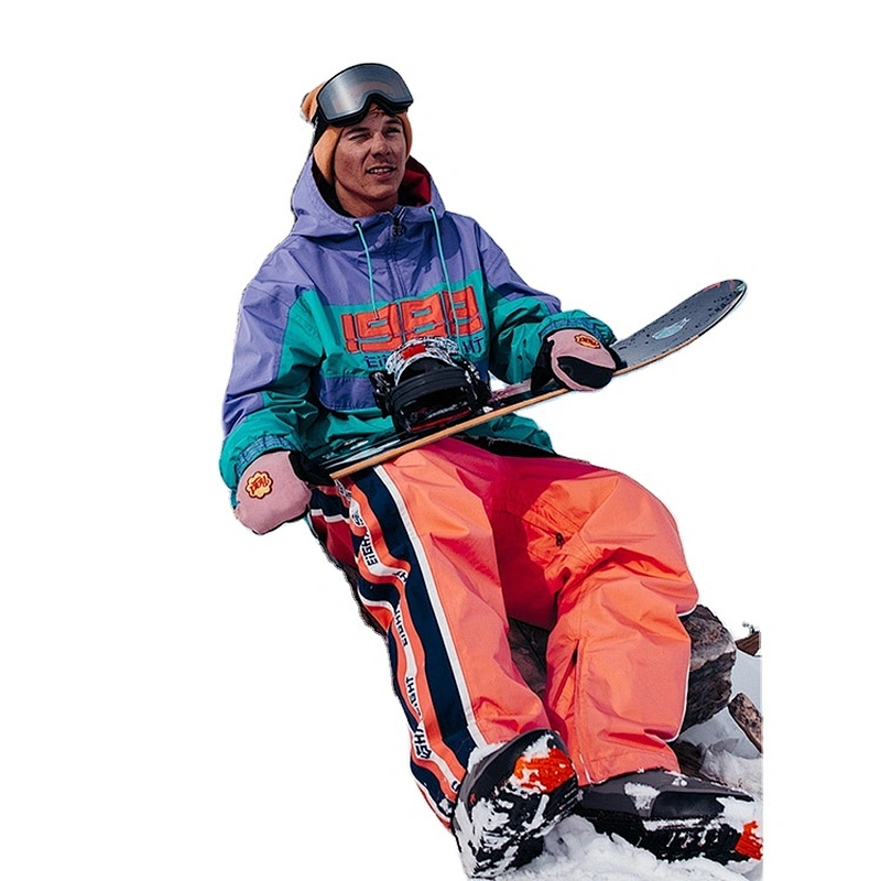 OEM/ODM Softshell Pink Knee Patch Snowboard Trousers Waterproof Ski Snow Pants
