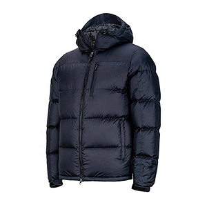 Oem Odm Custom Light Down Hooded Jacket Puffer Down Fill Mens Duck Goose Down Jacket