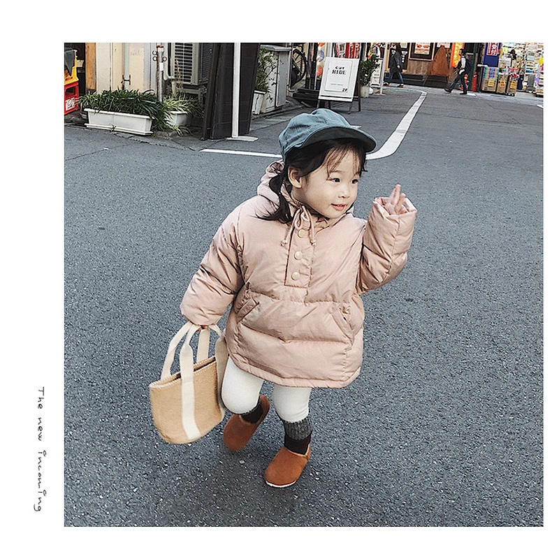 Hoodie Pullover Down Jacket Manufactures Winter Wear Children Clothes Girls