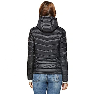 Oem Odm Ladies' Winter Wear Custom Light Weight Padded Jacket Cropped Puffer Coat Dama Casaca Plumas