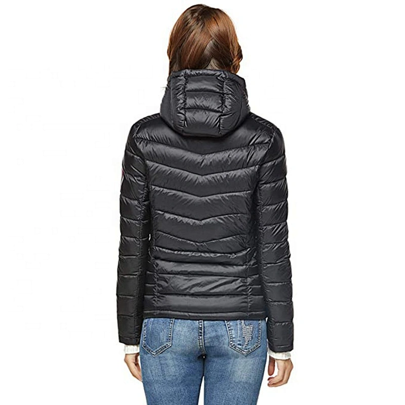Oem Odm Ladies' Winter Wear Custom Light Weight Padded Jacket Cropped Puffer Coat Dama Casaca Plumas