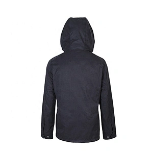 OEM ODM Black Two-Pieces Hoodie Windbreaker Jacket Waterproof Custom Windbreaker Men