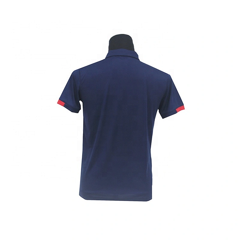 Oem Odm Custom Quick Dry Polo Shirt Navy Blue Men Sportswear Plain Polo T-Shirt From Ruiniu Factory