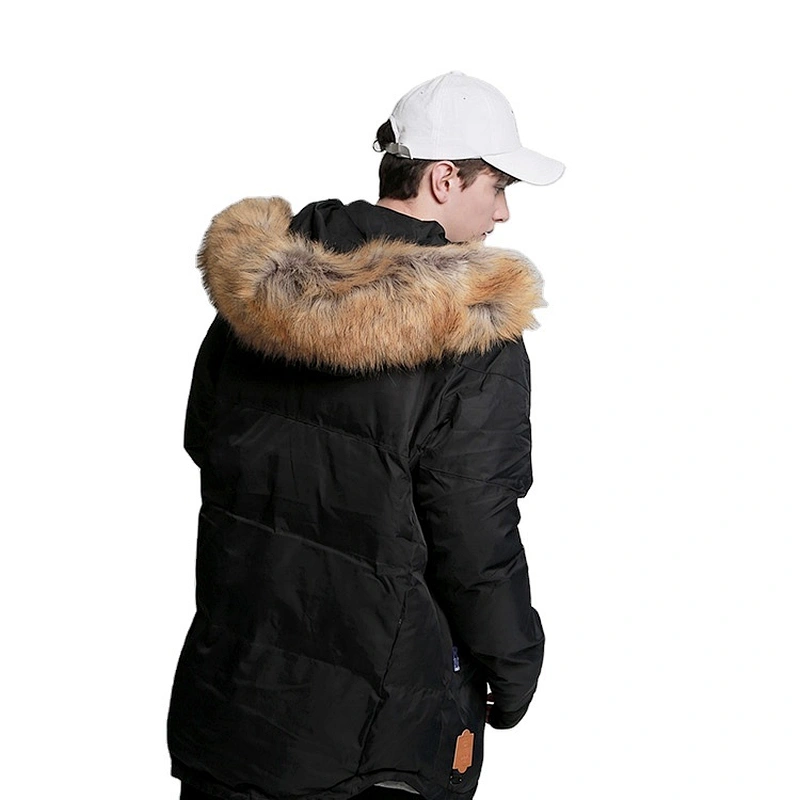OEM/ODM Skiing Clothes Man Coat Faux Fur Ski Jacket Waterproof Mens Snowsuit