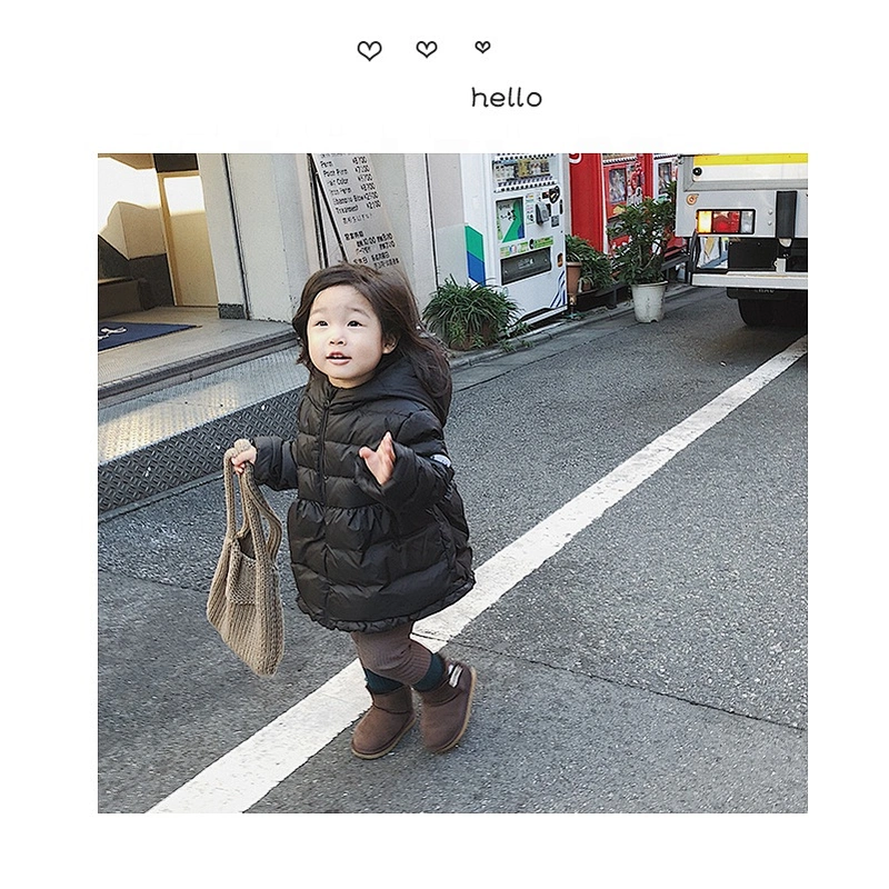 Stock Cheap Winter Kids Girl Down Jacket Coat Dress Children'S Boutique Clothes