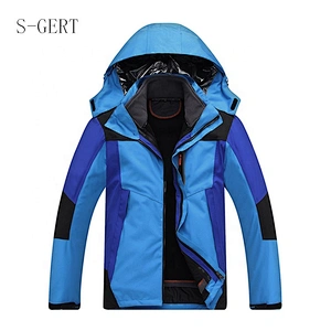 Three Laminated Rubber Breathable Camping Hiking Men Soft Shell Wholesale Outdoor 3In1 Jacket Suits