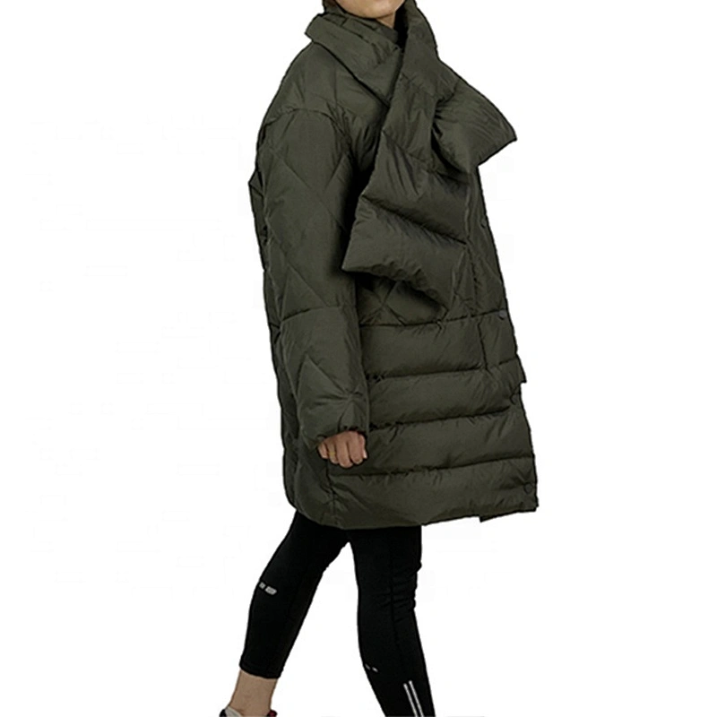 Oem Odm 2020 Puffer Coat Casaca Parkas Dama Medium Length Down Jacket From Ruiniu Factory