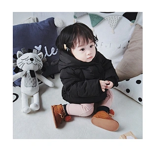 Rabbit Feather Lining Hoodie Light Girls Winter Children Clothes Baby Girl Jacket