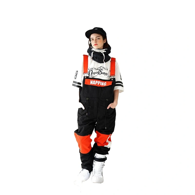 OEM/ODM Factory OEM Black Women Waterproof Winter Outdoor Sports Snow Wholesale Bib Ski Pants