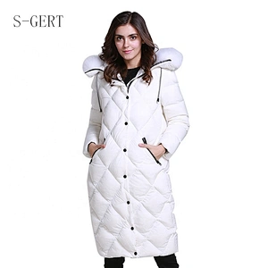 Custom Windproof Waterproof Light Leather Goose Women Winter Down Coat