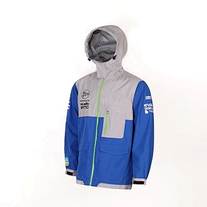 Thin Rubberized Polyester Hoody Waterproof Custom Outdoor Jacket