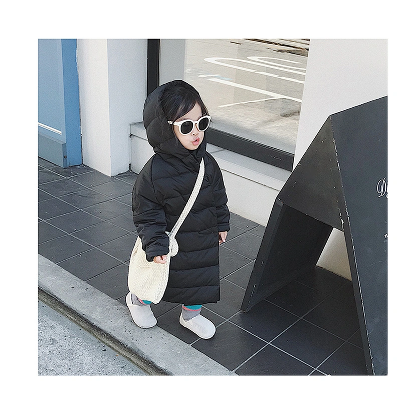 Long Thick Hooded Cute Girls Kids Girl Down Jacket Winter Clothes For Children