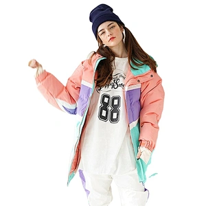 OEM/ODM Three Colors Mixed Customized Winter Outdoor Sports Women Snow Snowboard Custom Jacket Printing