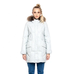 Oem Odm Fashion Long Winter Casaca Pluma Mujer White Goose Down Jacket Warm Women Puffer Jacket From Ruiniu Factory