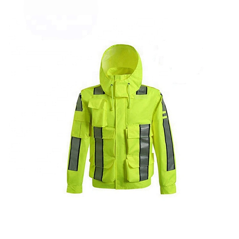 Oem Odm Reflective Rain Jackets Security Rain Working Reflective Winter Jacket From Ruiniu Factory