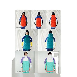 OEM/ODM Blue Green Mixed Color Winter Outdoor Sportswear Alaska Market Figure Skating Snow Custom Print Jacket