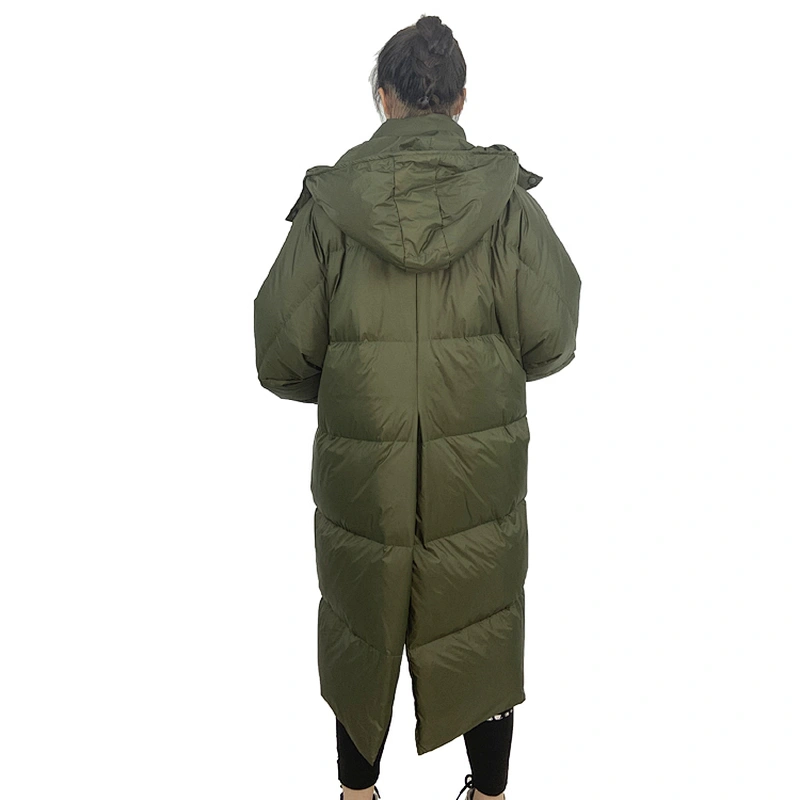 Oem Odm Custom Doudoune Jacket Outerwear Goose Puffer Coat Woman Jacket From Ruiniu Factory