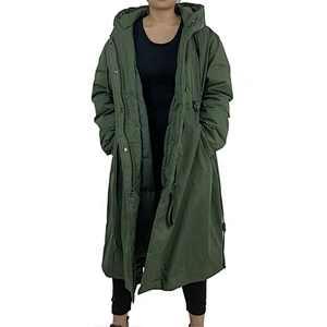 Oem Odm Custom Puffy Parker Long Down Feather Jacket From Ruiniu Factory