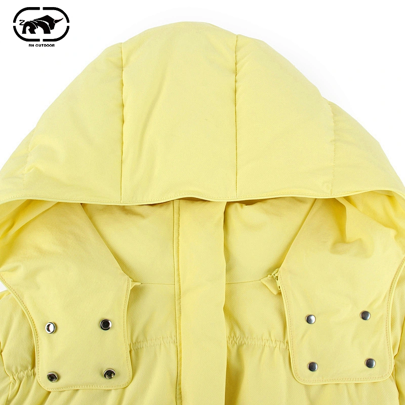 2020RUINIU Autumn and winter new women's wear 90% white duck down thickened loose-fitting hat short down jacket