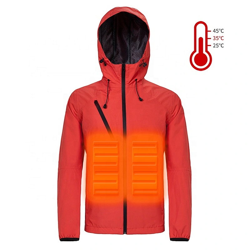 OEM ODM Brand Hoodie Waterproof Plain Windbreaker Outdoor Sport Women Heated Jacket