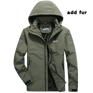 RuiNiu Water Resistant Spring and Autumn Slimfit Men Jacket Windbreaker Casual Stylish Outfit Outerwear Jaket Waterproof
